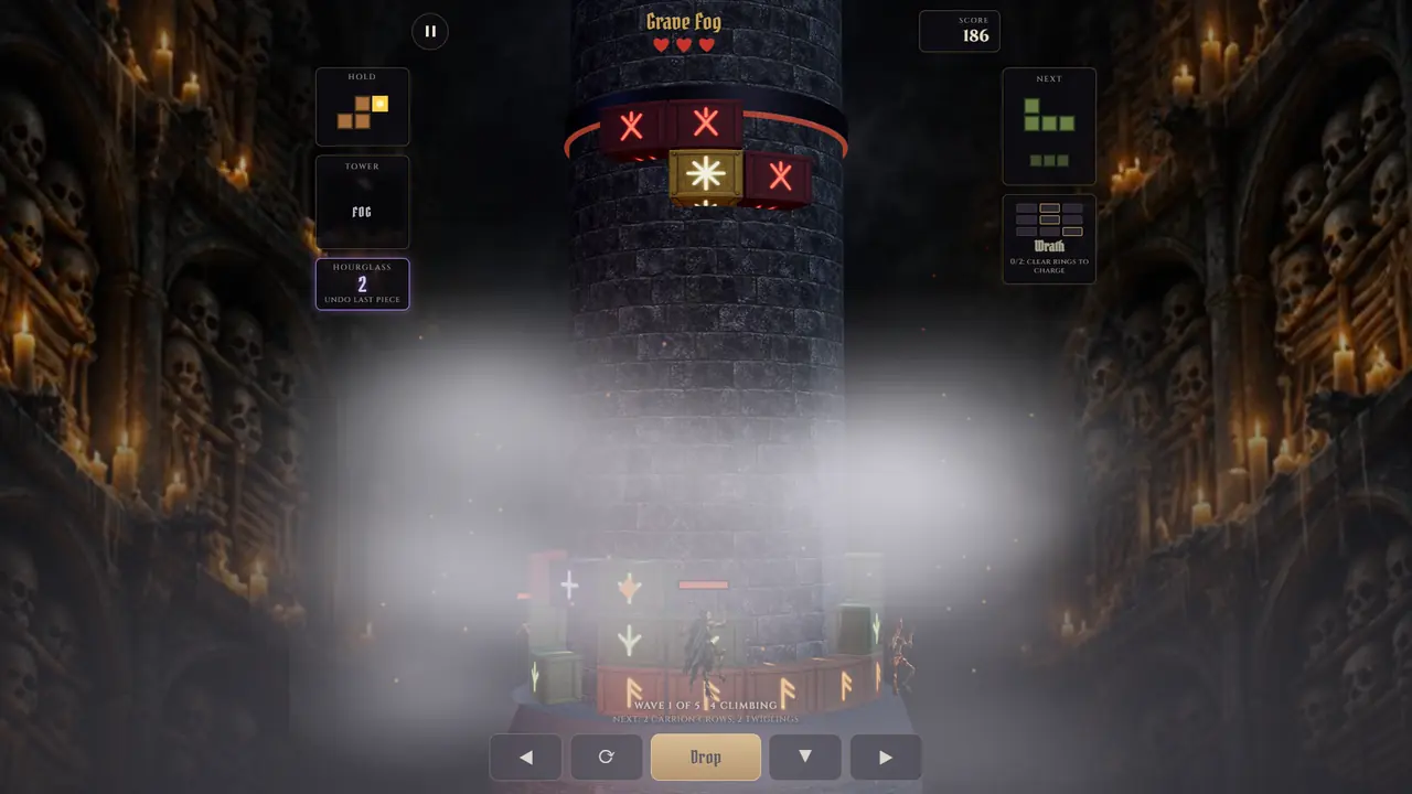 Grave fog rolling over the Ossuary