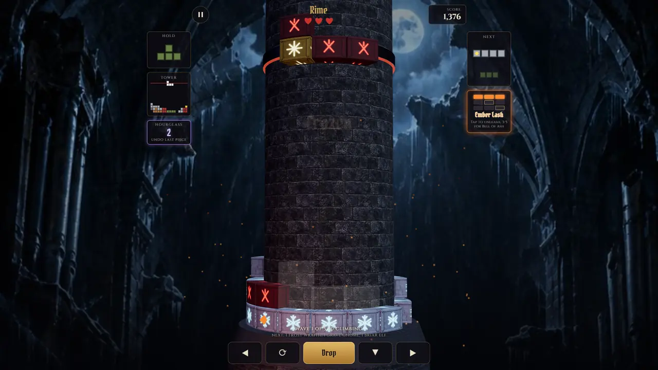 Frost locking blocks in the Drowned Choir